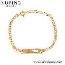 75144 Xuping lead and nickel safe alloy fashion jewelry trending 18k gold charm bracelet